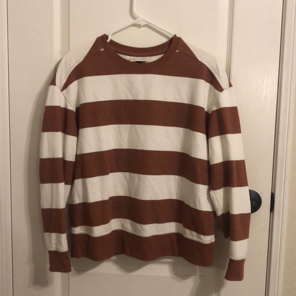 Striped crew neck